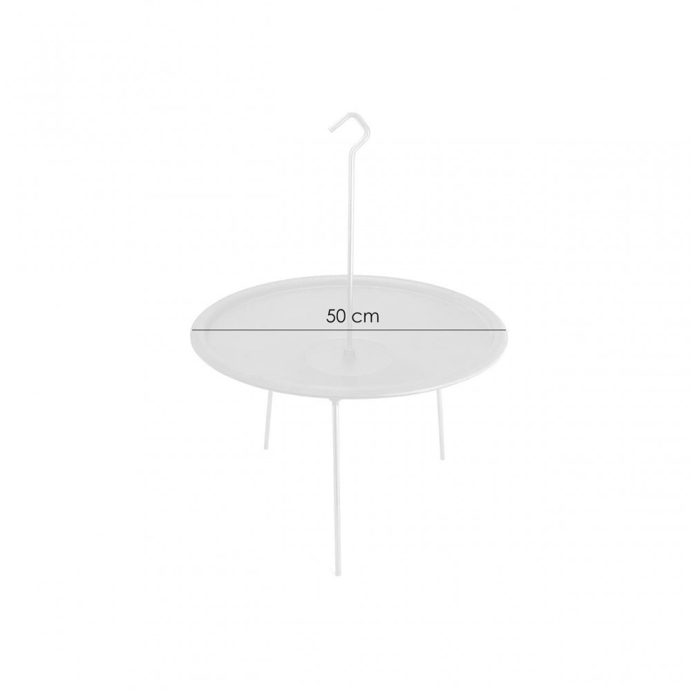 Disc pentru gratar, fonta, tip grill, cu picioare si agatator, 50 cm, Barbeque 