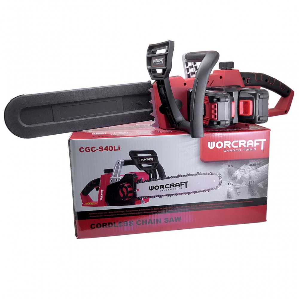 Drujba electrica, 2x20V Li-ion (acumulatori neinclusi), 35 cm, Worcraft