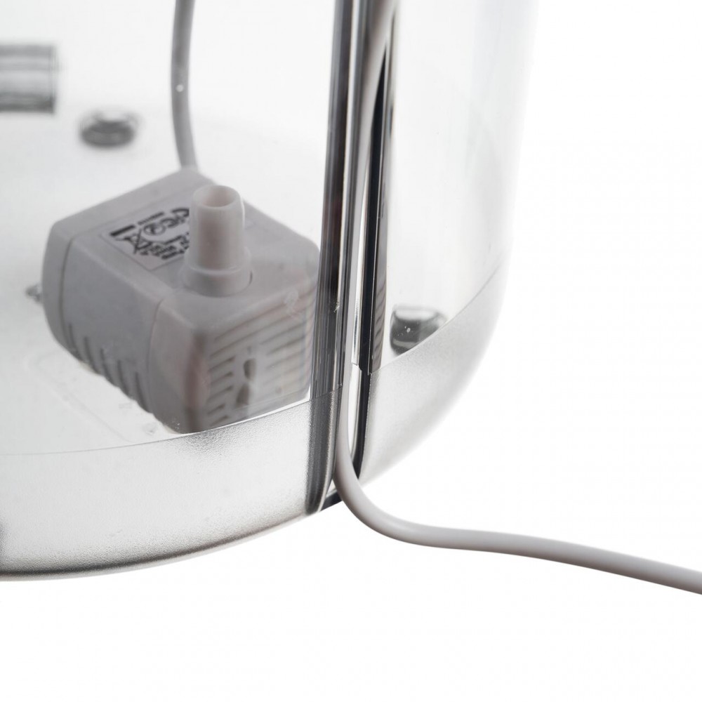 Adapator/dispenser tip fantana pentru caine, pisica, Purlov, cu incarcator, USB, 2 L, 16.5x22 cm