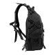 Ghiozdan/rucsac turistic, Trizand, 5 compartimente, poliester 900D, negru, 25L, 30x22x50 cm
