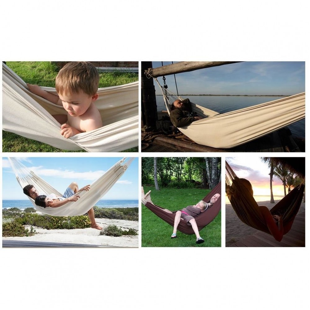 Hamac textil, protectie franghie, gri, max 200 kg, 200x150 cm Hamac textil, protectie franghie, gri, max 200 kg, 200x150 cm