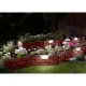 Gard de gradina decorativ, cu iluminare solara, set 4 buc, 42x29 cm