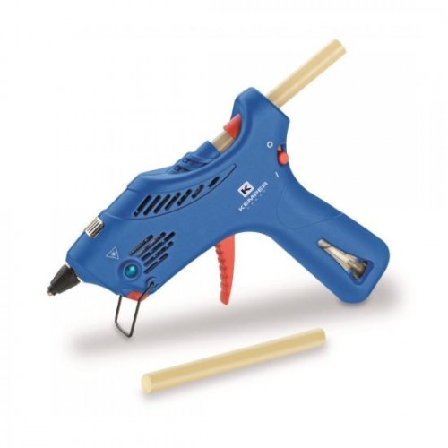 Pistol de lipit cu baton silicon, pe gaz, 41.6 W, ÃÂ aprindere piezo, 12 mm, Kemper