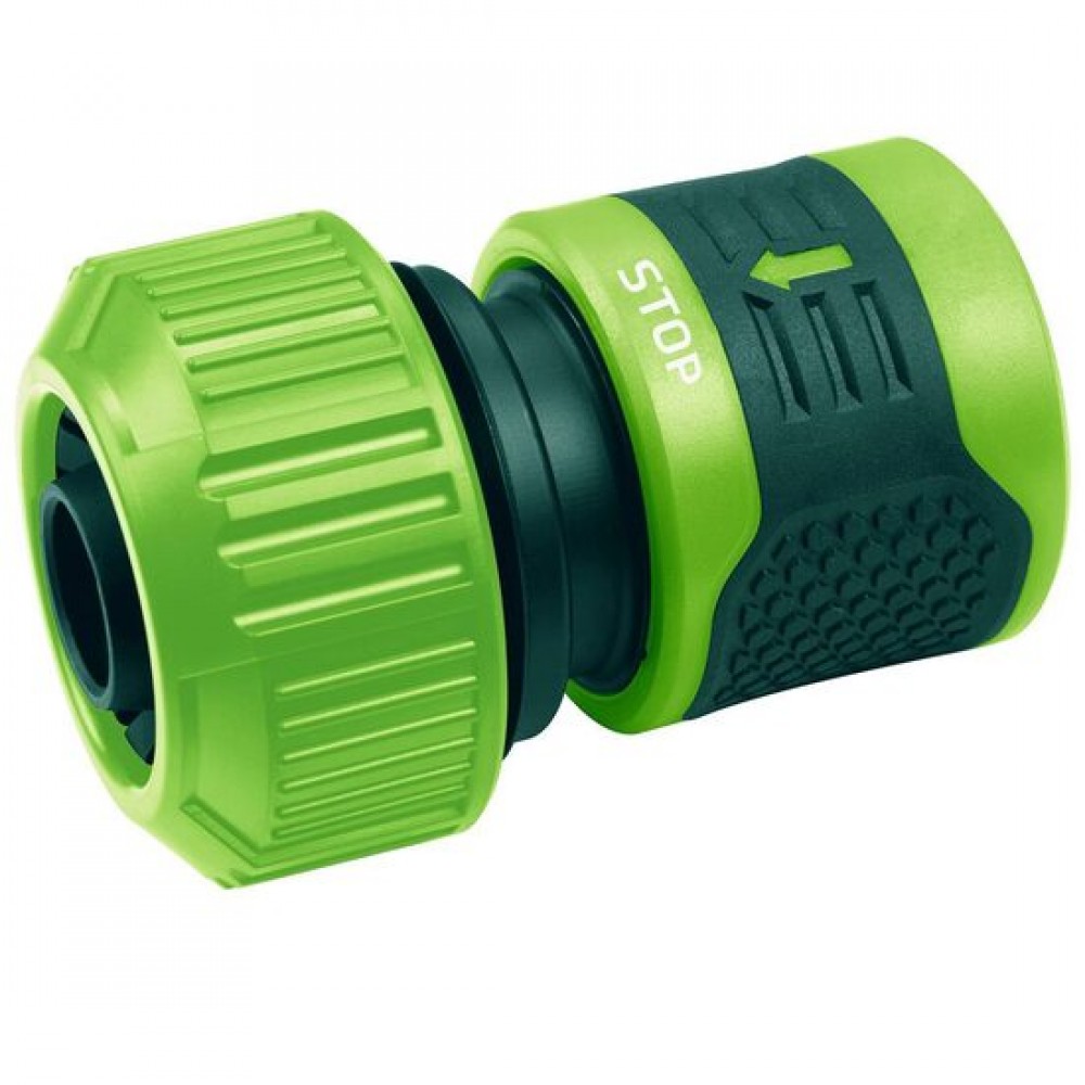 Cupla rapida, cu stop, bimaterial, 3/4", Verto Cupla rapida, cu stop, bimaterial, 3/4", Verto