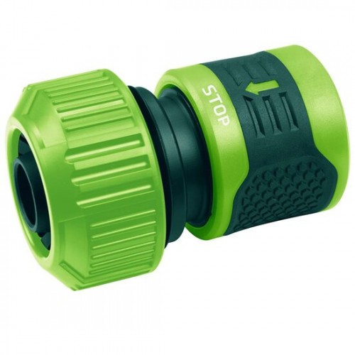 Cupla rapida, cu stop, bimaterial, 3/4", Verto