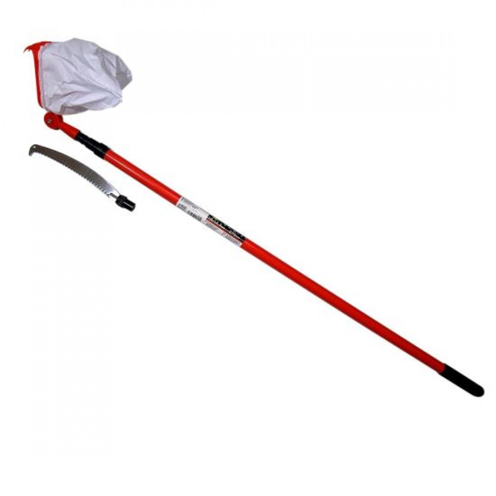 Dispozitiv pentru cules fructe cu fierastrau, maner telescopic, 3.6 m