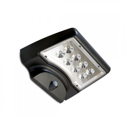 Lampa solara pentru gradina, cu senzor de miscare, 8xLED, 300 lm,ÃÂ 19x14x7 cm