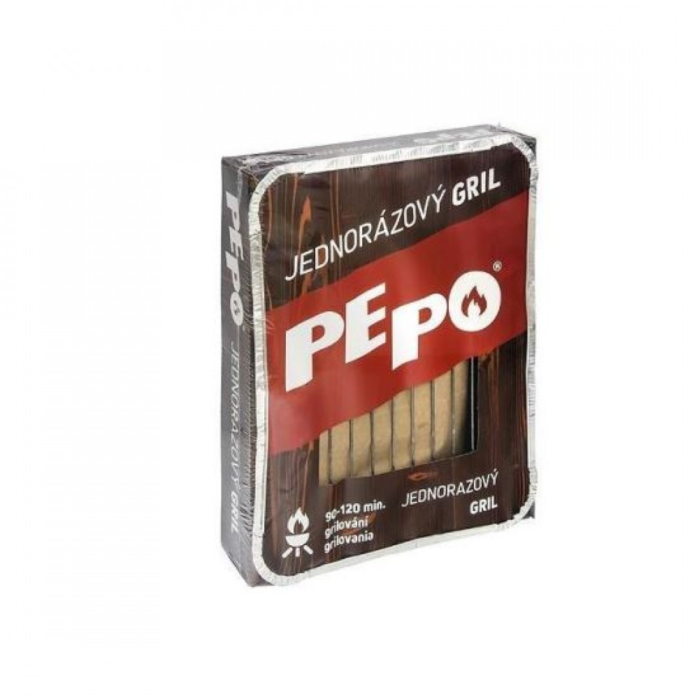 Gratar de unica folosinta, cu tava, carbune, Pepo Gratar de unica folosinta, cu tava, carbune, Pepo