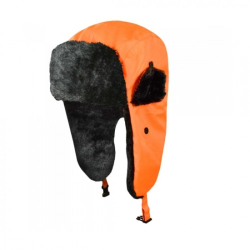 Caciula iarna, de lucru, cu protectie pentru urechi, matlasata, portocaliu fluorescent, marimea 61 Caciula iarna, de lucru, cu protectie pentru urechi, matlasata, portocaliu fluorescent, marimea 61