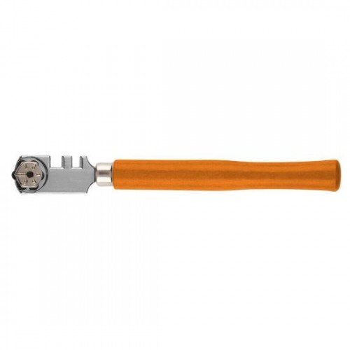 Taietor diamant sticla, maner lemn, 130 mm, NEO