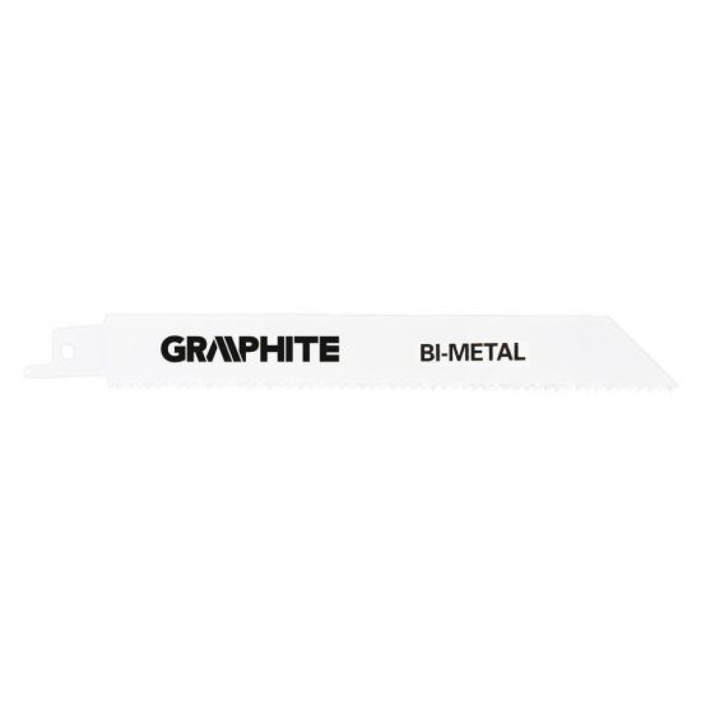 Panza, lama, fierastrau tip sabie, pentru lemn, metal, BIM, 10/14 TPI, set 2 buc, 150 mm, Graphite