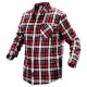 Camasa de lucru bumbac, rosu-gri-alb, marimea XXL/58, NEO Camasa de lucru bumbac, rosu-gri-alb, marimea XXL/58, NEO