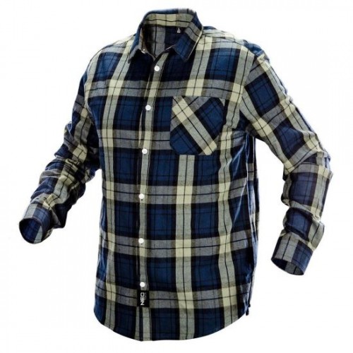 Camasa de lucru bumbac, albastru-verde-negru, model Camo, marimea M/50, NEO