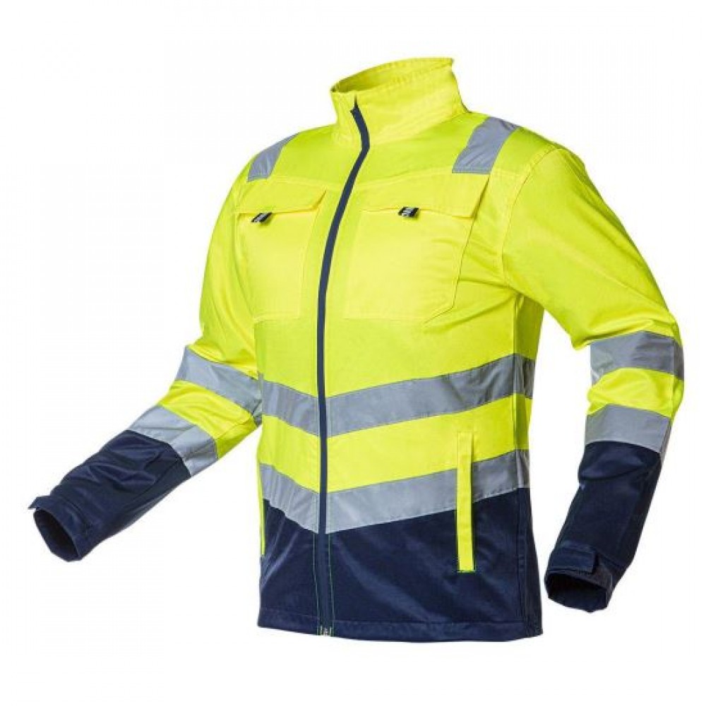 Geaca de lucru slim fit, reflectorizanta, galben, model Visibility, marimea S/48, NEO Geaca de lucru slim fit, reflectorizanta, galben, model Visibility, marimea S/48, NEO