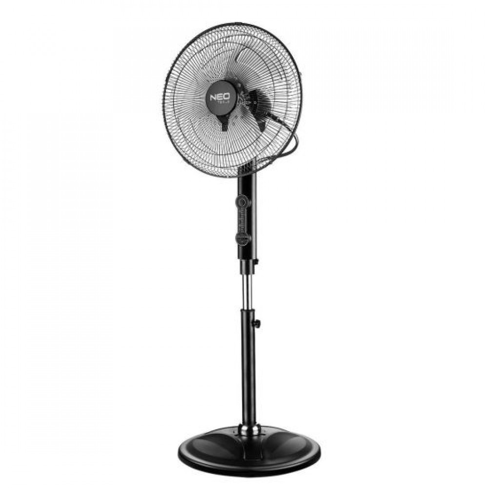 Ventilator cu picior, 80 W, telecomanda, 3 viteze, 45 cm, NEO Ventilator cu picior, 80 W, telecomanda, 3 viteze, 45 cm, NEO