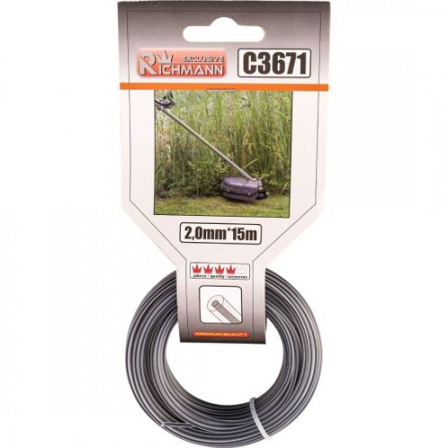Fir rezerva cositoare, trimmer, DUO, 2 mm x 15 m, Richmann Exclusive