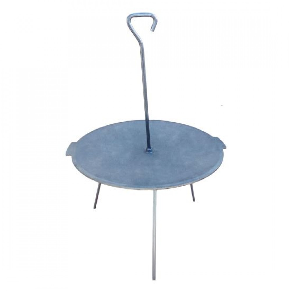Disc pentru gratar, fonta, cu picioare si agatator, 52 cm, Premium Disc pentru gratar, fonta, cu picioare si agatator, 52 cm, Premium
