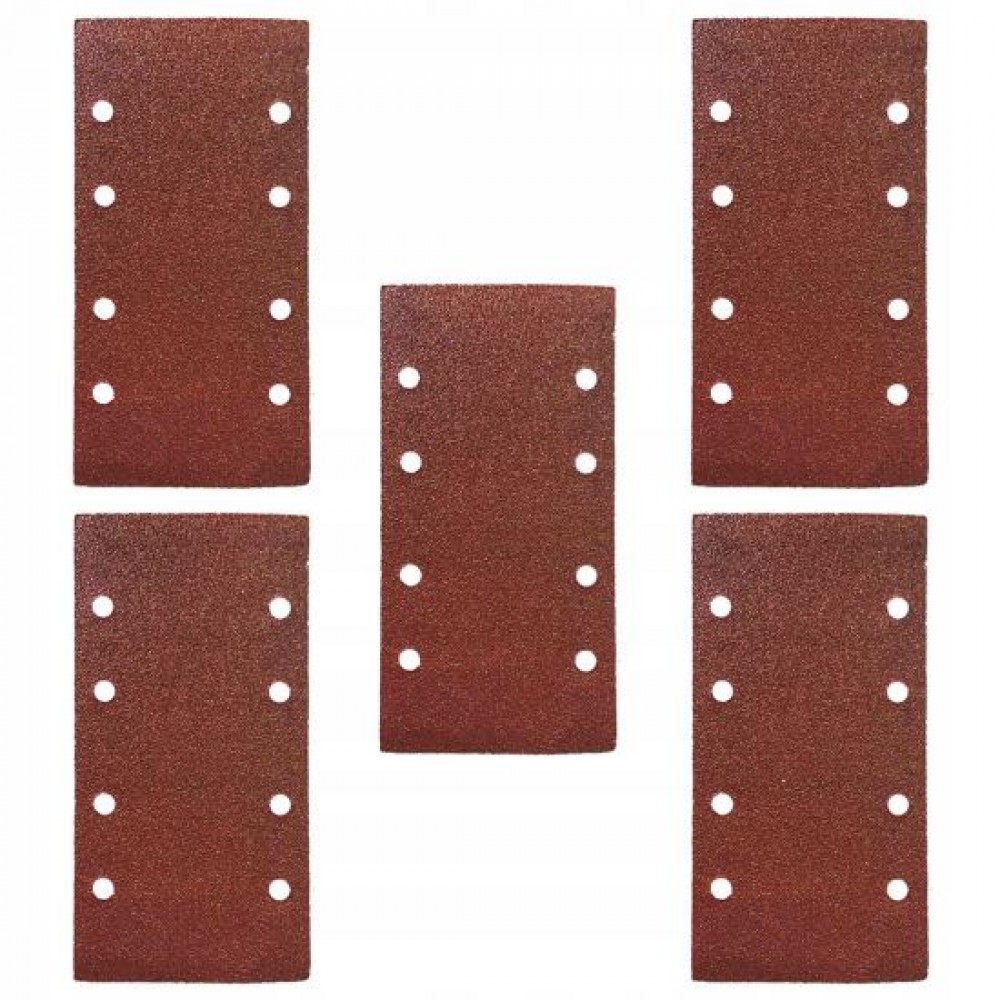 Abrazive/smirghel cu scai cu gauri, P80, set 5 buc, 90x182 mm, Dedra Abrazive/smirghel cu scai cu gauri, P80, set 5 buc, 90x182 mm, Dedra