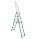 Scara aluminiu, 3 tronsoane, 9 trepte, max 150 kg, 4.81 m, Drabest Scara aluminiu, 3 tronsoane, 9 trepte, max 150 kg, 4.81 m, Drabest