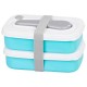 Cutie, caserola alimente, plastic, etansa, albastru, 2 compartimente, cu lingura/furculita, 1 L, 20.8x13.5x12.4 cm, MagicHome Cutie, caserola alimente, plastic, etansa, albastru, 2 compartimente, cu lingura/furculita, 1 L, 20.8x13.5x12.4 cm, MagicHome
