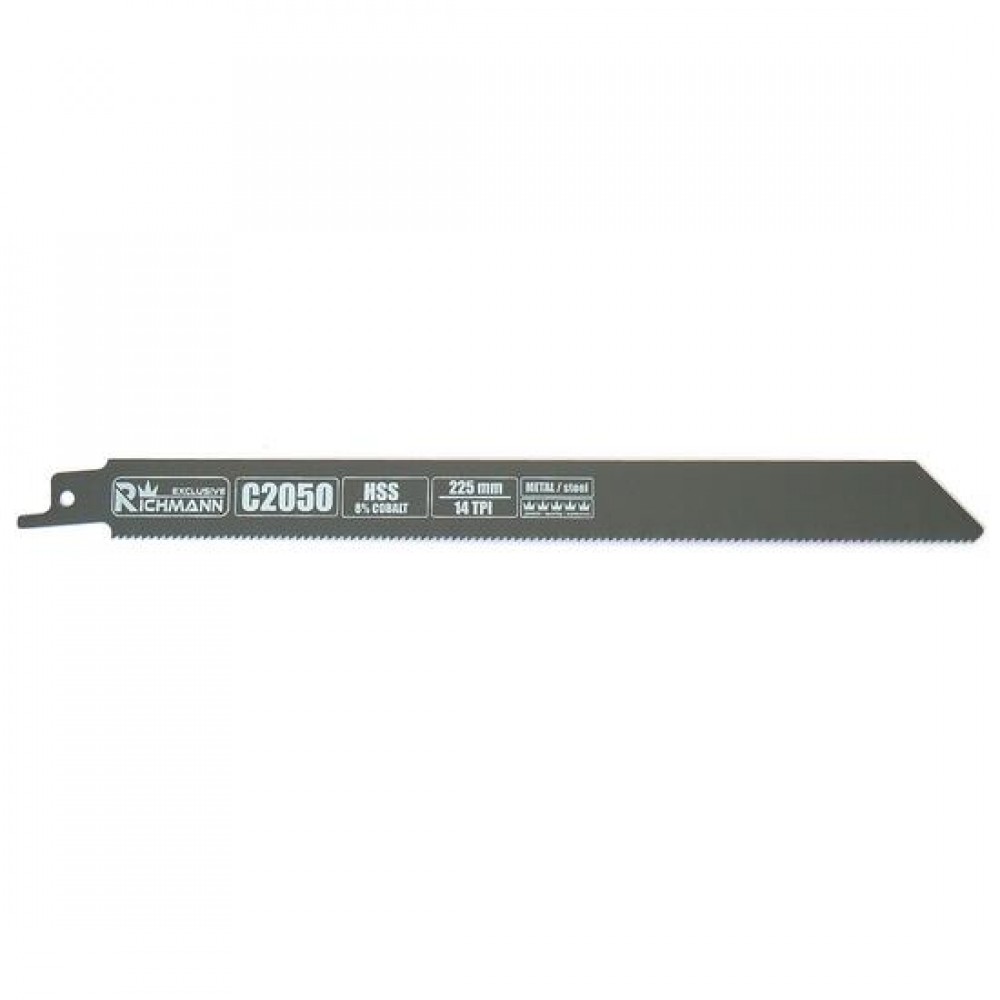 Panza, lama, fierastrau tip sabie, pentru metal, HSS-Cobalt, 14 TPI, set 5 buc, 225 mm, Richmann