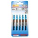 Panza, lama, fierastrau pendular, pentru metal, HSS, prindere tip T, 21 TPI, set 5 buc, 76 mm, Richmann Panza, lama, fierastrau pendular, pentru metal, HSS, prindere tip T, 21 TPI, set 5 buc, 76 mm, Richmann