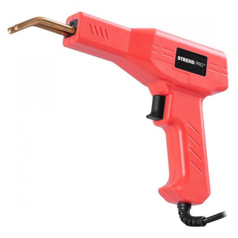 Aparat tip pistol de lipit/sudat plastic, Strend Pro, 43 W, cu accesorii si geanta Aparat tip pistol de lipit/sudat plastic, Strend Pro, 43 W, cu accesorii si geanta