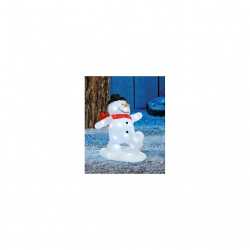 Decoratiune iarna, Om de zapada, 40 LED, 30x21x31 cm