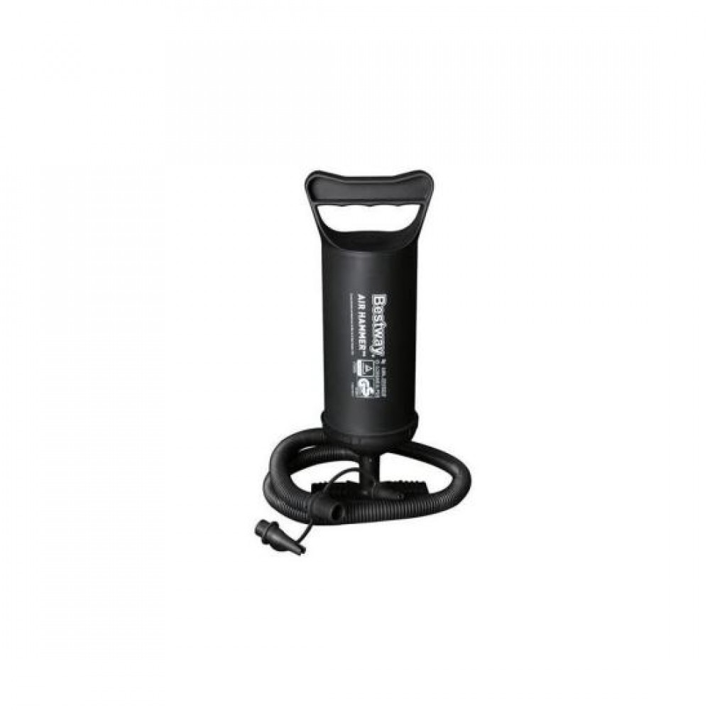 Pompa aer manuala pentru saltele si piscina gonflabila, cu 3 varfuri, 30 cm, Bestway Pompa aer manuala pentru saltele si piscina gonflabila, cu 3 varfuri, 30 cm, Bestway