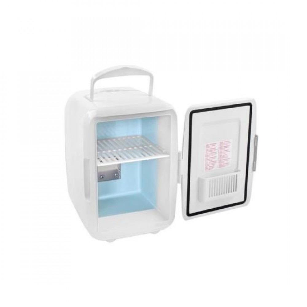 Frigider turistic, mini, 12V/220V, alb, 4 L, 17.5x23.5x25 cm, Malatec