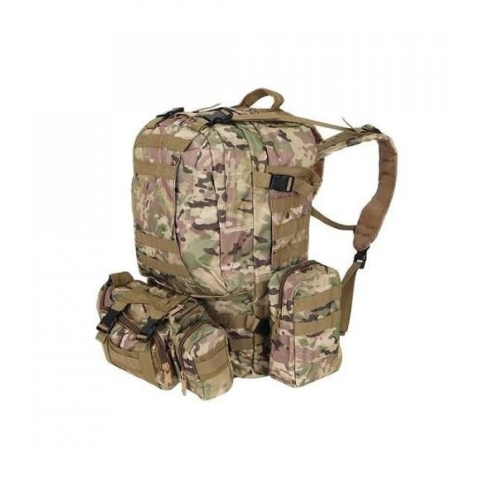 Ghiozdan/rucsac tactic, cu 3 compartimente detasabile, poliester 600D, 45 L, 50x16x60 cm, Isotrade Ghiozdan/rucsac tactic, cu 3 compartimente detasabile, poliester 600D, 45 L, 50x16x60 cm, Isotrade
