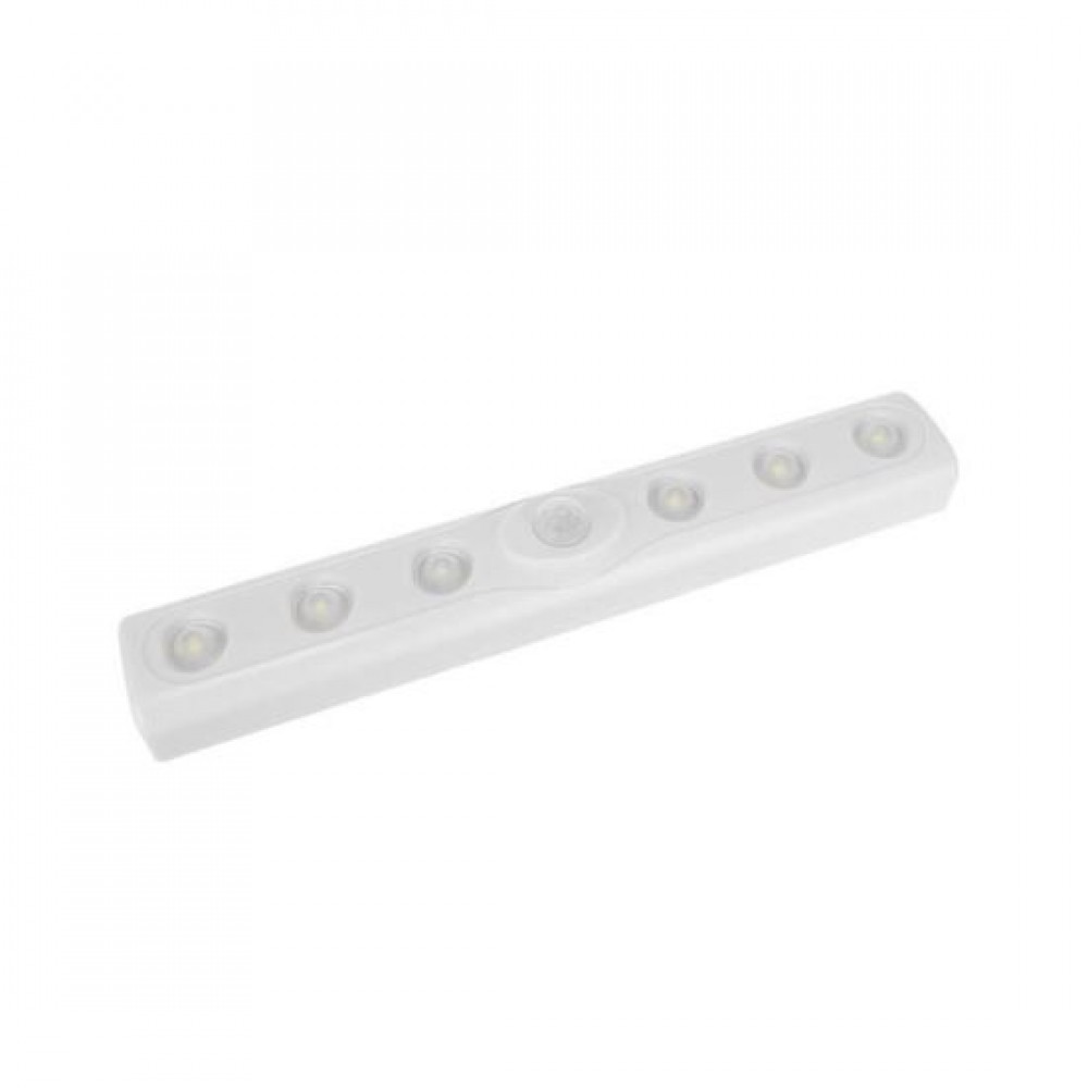 Lampa de perete cu senzor de miscare, tip banda, LED, 3xAAA, 19x3x1.5 cm, Isotrade Lampa de perete cu senzor de miscare, tip banda, LED, 3xAAA, 19x3x1.5 cm, Isotrade
