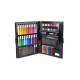 Set pictura si desen pentru copii, trusa plastic neagra, 86 piese, Isotrade Set pictura si desen pentru copii, trusa plastic neagra, 86 piese, Isotrade