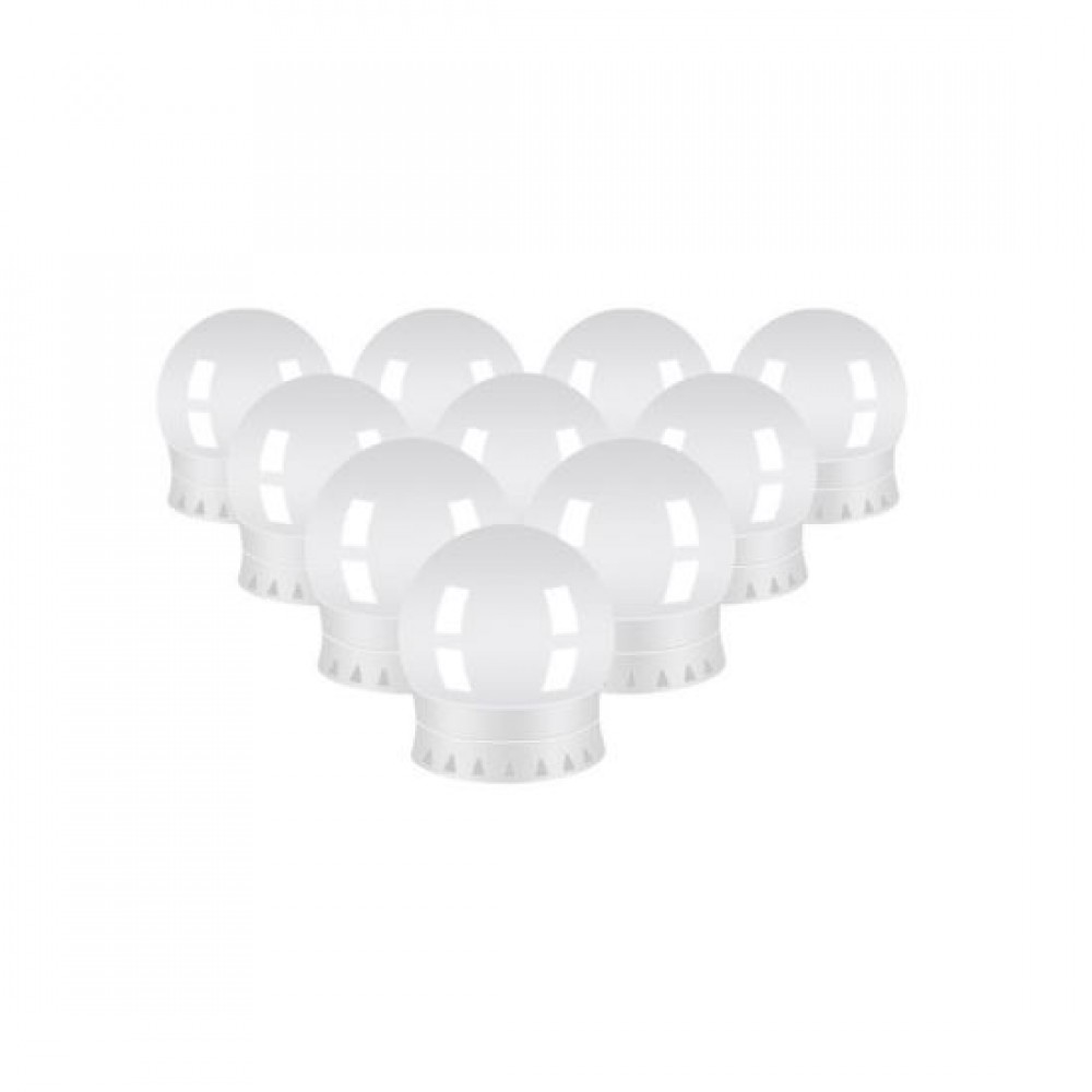 Becuri LED pentru oglinda, masa de toaleta, machiaj, cu panou control, 30 moduri iluminare, USB, set 10 buc, Malatec