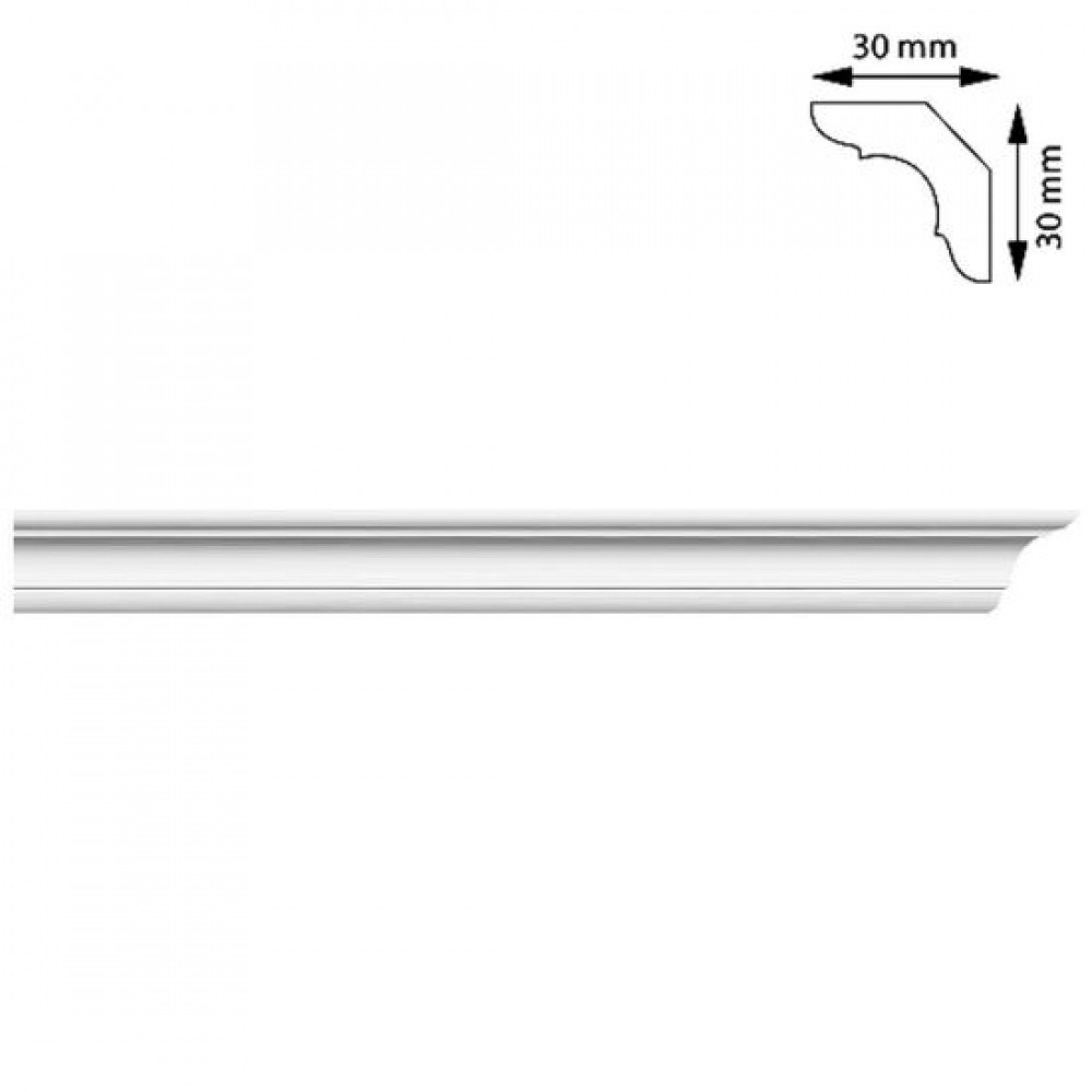 Set 140 buc. Bagheta colturi, 30x30 mm, 2 m Set 140 buc. Bagheta colturi, 30x30 mm, 2 m