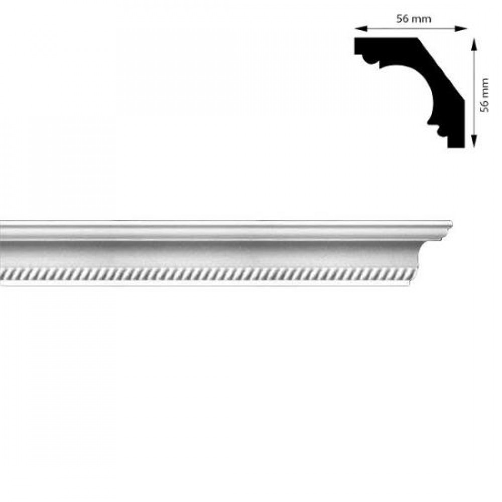 Bagheta colturi, 56x56 mm, 2 m