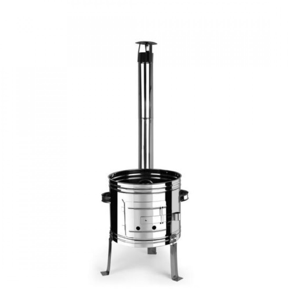Soba pentru ceaun/tuci, inox, burlan, cot, 31x51 cm, Perfect Home Soba pentru ceaun/tuci, inox, burlan, cot, 31x51 cm, Perfect Home