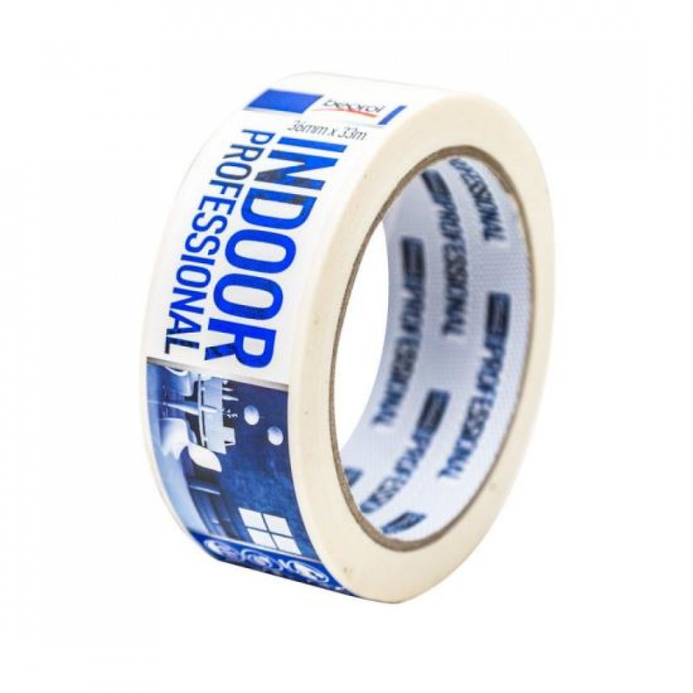 Banda acoperire, 36 mm x 33 m, Indoor Profesional, solvent, alba, Beorol Banda acoperire, 36 mm x 33 m, Indoor Profesional, solvent, alba, Beorol