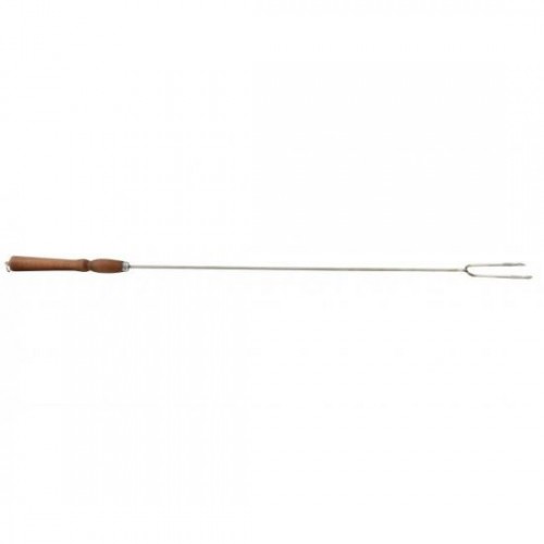 Ustensila pentru barbecue, grill, gratar, furculita lunga, maner lemn, 90 cm, Perfect Home
