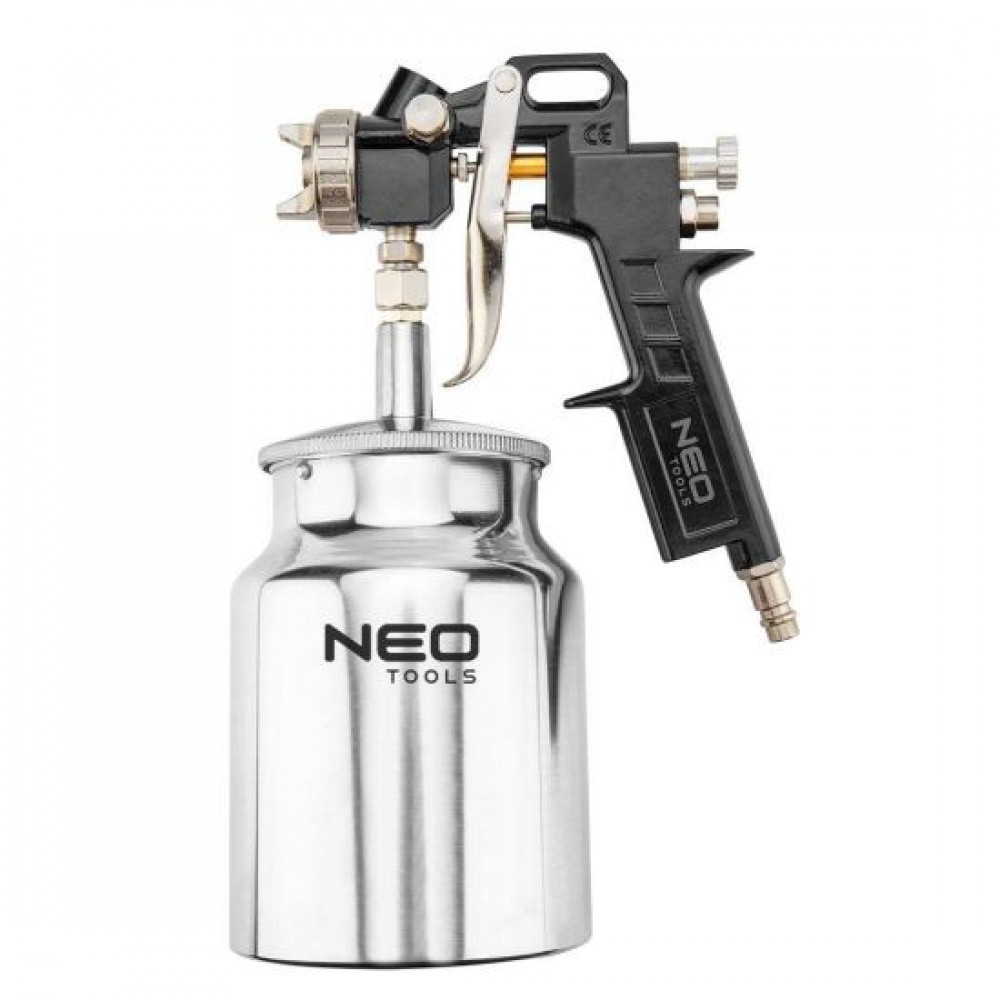 Pistol de vopsit, vas inferior, aluminiu, 4 bar, 1 L, 1.5 mm, NEO Pistol de vopsit, vas inferior, aluminiu, 4 bar, 1 L, 1.5 mm, NEO