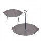 Disc pentru gratar, fonta, 2 functii, cu picioare si agatator, 44x23.5 cm, Perfect Home Disc pentru gratar, fonta, 2 functii, cu picioare si agatator, 44x23.5 cm, Perfect Home