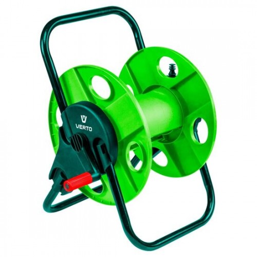 Tambur, rola, pentru furtun gradina, 1/2"-45 m, 3/4"-15 m, Verto 