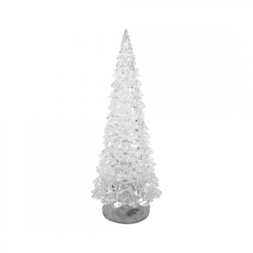 Decoratiune Craciun, brad luminos, LED multicolor, PE, 3xAAA, 10.5x30 cm Decoratiune Craciun, brad luminos, LED multicolor, PE, 3xAAA, 10.5x30 cm