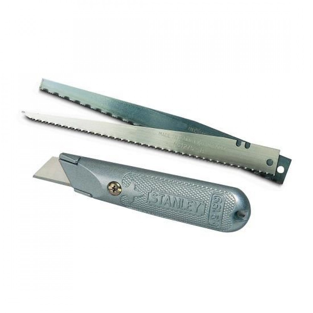 Cutter Stanley cu lama trapezoidala + 2 lame ferastrau