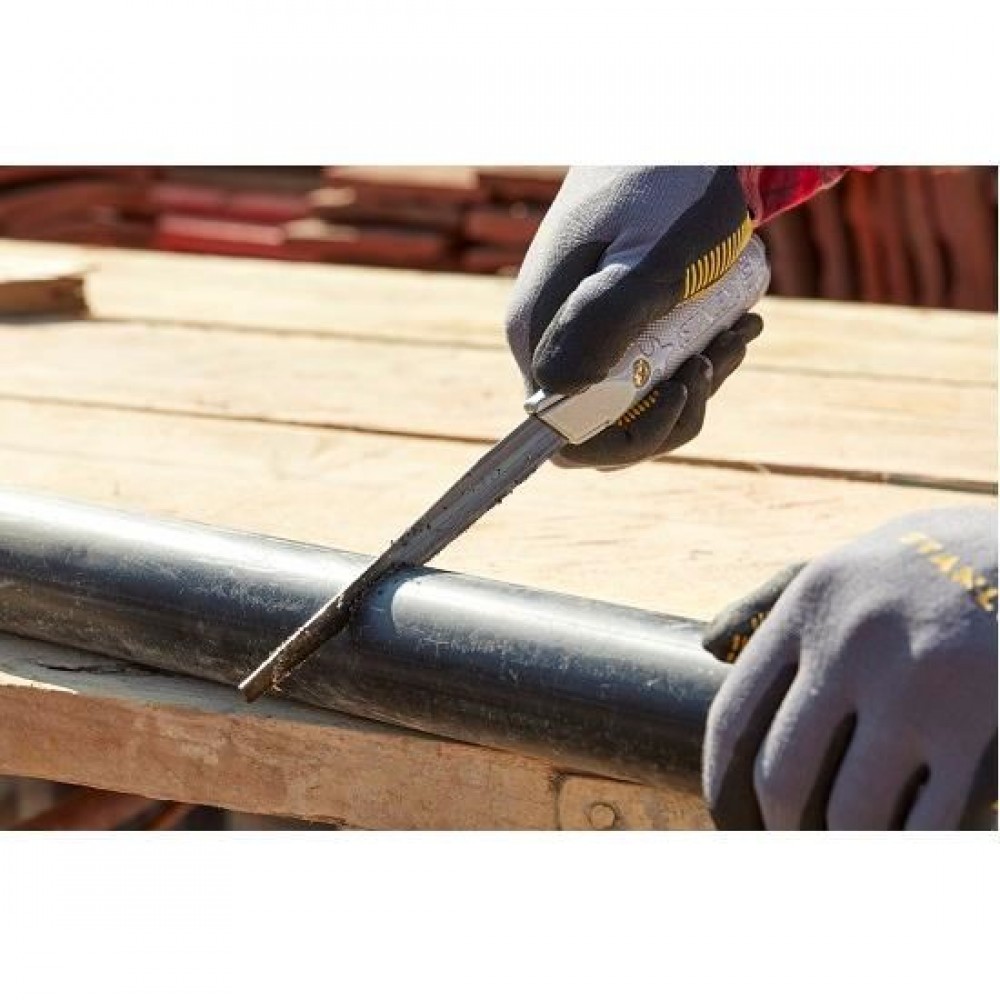 Cutter Stanley cu lama trapezoidala + 2 lame ferastrau