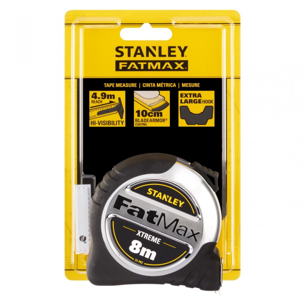 Ruleta Stanley FatMax Xtreme 8 m, 0-33-892, 32 mm