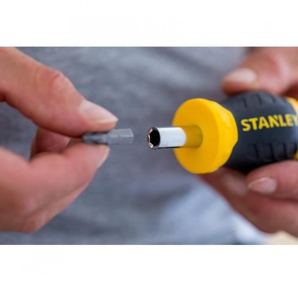 Surubelnita magnetica Stanley + 6 varfuri