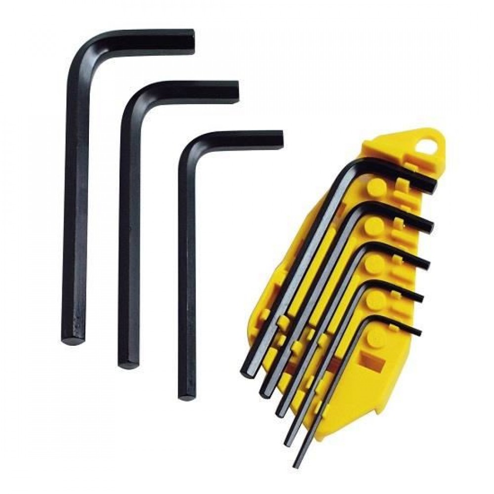 Set 8 chei imbus Stanley, tip "L", inch 1/16"-1/4"