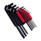 Set 9 chei imbus Stanley, tip "L", metric 1.5-10 mm