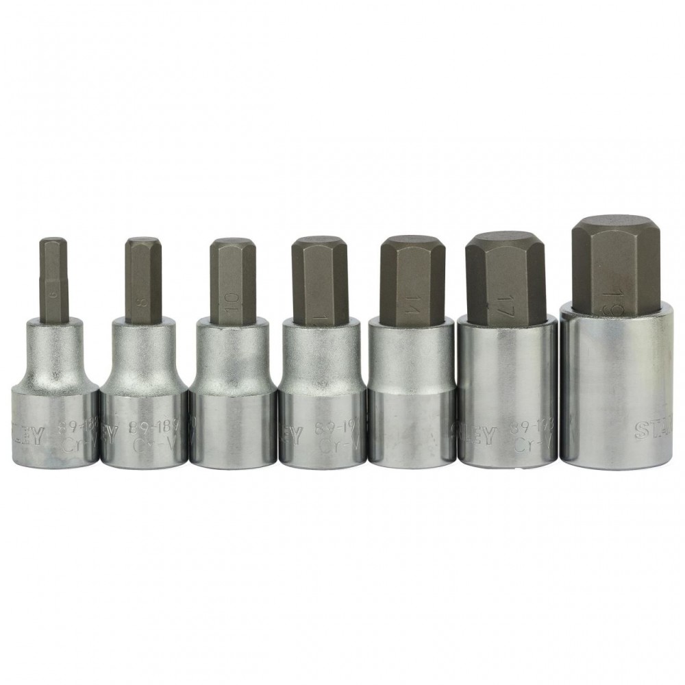 Trusa fr 7 chei tubulare cu cap imbus Stanley, 1-89-099, 1/2"